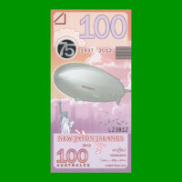 BILLETE DE ISLAS SEBALDES O SEBALDINAS (ISLAS JASON) 100 AUSTRALES FANTASIA (POLYMERO) ESTADO SIN CIRCULAR.-