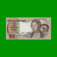 BILLETE DE PORTUGAL 50 ESCUDOS, PICK 174b, AÑO 1980 ESTADO EXCELENTE+.-