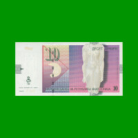 BILLETE DE MACEDONIA 10 DENARI, PICK 14i, AÑO 2011 ESTADO SIN CIRCULAR.-
