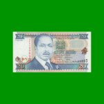 BILLETE DE KENYA 20 SHILINGI,  PICK 32, AÑO 1995 ESTADO SIN CIRCULAR.-