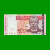 BILLETE DE MALAWI 100 KWACHA, PICK 54b, AÑO 2009 ESTADO SIN CIRCULAR.-