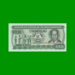 BILLETE DE MOZAMBIQUE 100 METICAIS, PICK 130c, AÑO 1989 ESTADO SIN CIRCULAR.-