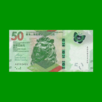 BILLETE DE HONG KONG 50 DOLARES, PICK NEW, AÑO 2018 ESTADO SIN CIRCULAR.-