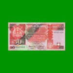 BILLETE DE UGANDA 50 SHILLINGS, PICK 30a, AÑO 1987 ESTADO SIN CIRCULAR.-