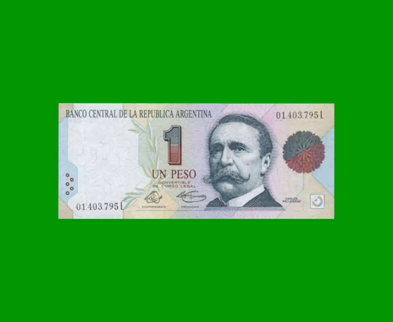 PESOS CONVERTIBLES 1er DISEÑO $1,00, BOT 3004, AÑO 1994, ESTADO EXCELENTE.-