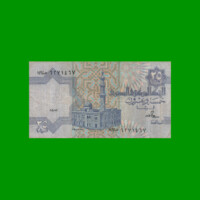 BILLETE DE EGIPTO 25 PIASTRES, PICK 57a, ESTADO BUENO+ .-