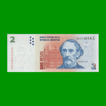 PESOS CONVERTIBLES 2do DISEÑO $2,00, BOT 3206, AÑO 2000, ESTADO SIN CIRCULAR.-
