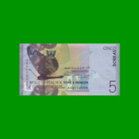 BILLETE DE SANTO TOME & PRINCIPE 5 DOBRAS, PICK 76, AÑO 2020 ESTADO SIN CIRCULAR.-