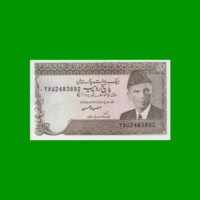 BILLETE DE PAKISTAN 5 RUPIAS, PICK 38, ESTADO SIN CIRCULAR.-