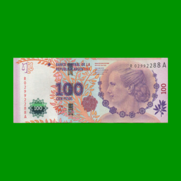 REPOSICION BILLETE CONVERTIBLE TERCER DISEÑO $ 100,00, BOT 4311, ESTADO EXCELENTE- .-