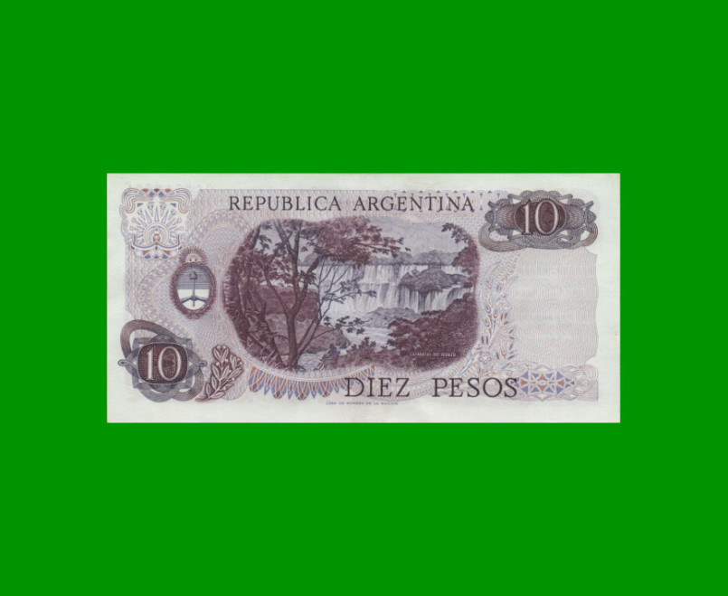 PESOS LEY 18.188 $10,00, BOT 2350, AÑO 1973, ESTADO EXCELENTE.- - Imagen 2