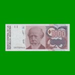 BILLETE DE AUSTRALES, 1.000 AUSTRALES, BOT 2856, AÑO 1989, ESTADO SIN CIRCULAR.-