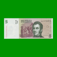 PESOS CONVERTIBLES 2do DISEÑO $5,00, BOT 3313, AÑO 2003, ESTADO SIN CIRCULAR.-