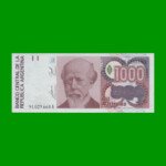 BILLETE DE AUSTRALES, 1.000 AUSTRALES,  BOT 2855, AÑO 1989, ESTADO SIN CIRCULAR.-