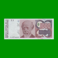 BILLETE DE AUSTRALES, 1.000 AUSTRALES,  BOT 2855, AÑO 1989, ESTADO SIN CIRCULAR.-