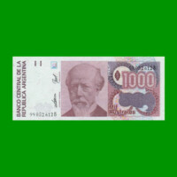 BILLETE DE AUSTRALES, 1.000 AUSTRALES, BOT 2859, AÑO 1990, ESTADO SIN CIRCULAR.-