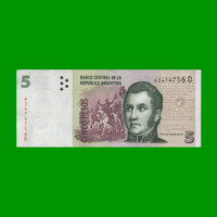 PESOS CONVERTIBLES 2do DISEÑO $5,00, BOT 3319, AÑO 2006, ESTADO EXCELENTE.-