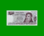 PESOS LEY 18.188 $10,00, BOT 2352, AÑO 1974, ESTADO SIN CIRCULAR.-