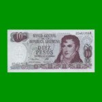 PESOS LEY 18.188 $10,00, BOT 2354, AÑO 1974, ESTADO SIN CIRCULAR.-