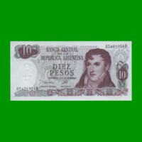 PESOS LEY 18.188 $10,00, BOT 2354, AÑO 1974, ESTADO SIN CIRCULAR.-