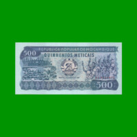 BILLETE DE MOZAMBIQUE 500 METICAIS, PICK 131a, AÑO 1983 ESTADO SIN CIRCULAR.-