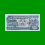 BILLETE DE MOZAMBIQUE 500 METICAIS, PICK 131c, AÑO 1989 ESTADO SIN CIRCULAR.-
