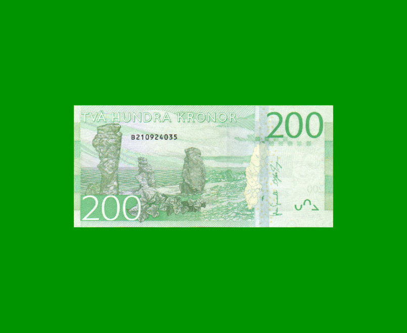 BILLETE DE SUECIA 200 KRONOR, PICK 72, AÑO 2015 ESTADO SIN CIRCULAR.- - Imagen 2