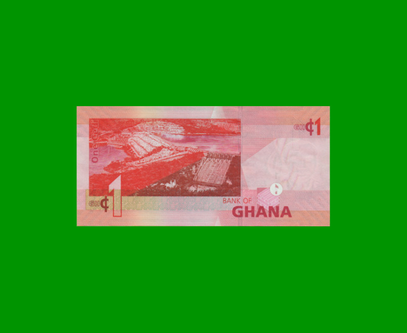 BILLETE DE GHANA 1 CEDI, PICK 37f, AÑO 2015 ESTADO SIN CIRCULAR.- - Imagen 2