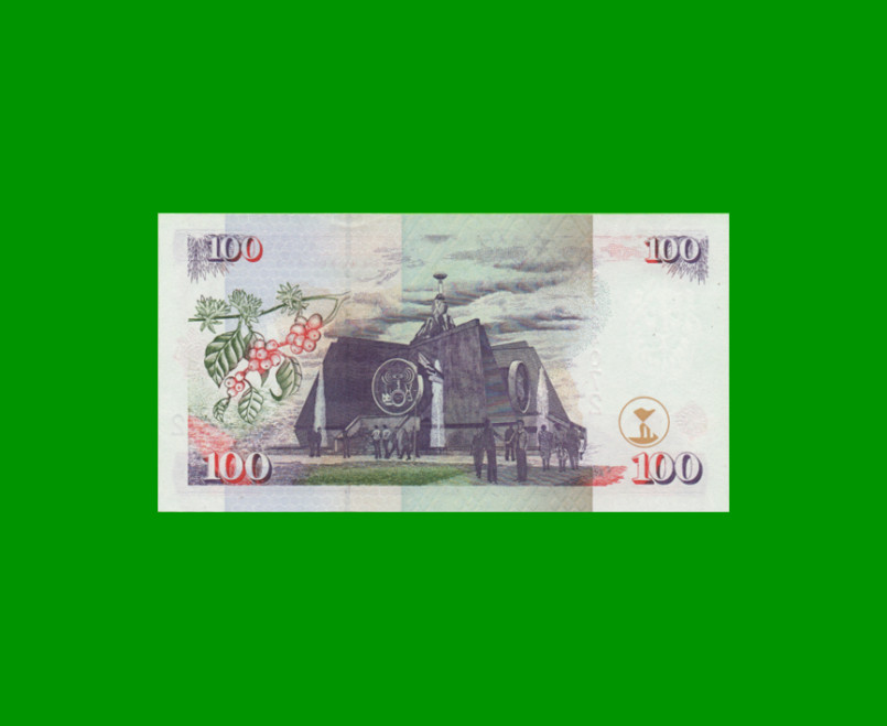 BILLETE DE KENYA 100 SHILINGI,  PICK 37e, AÑO 2000 ESTADO SIN CIRCULAR.- - Imagen 2