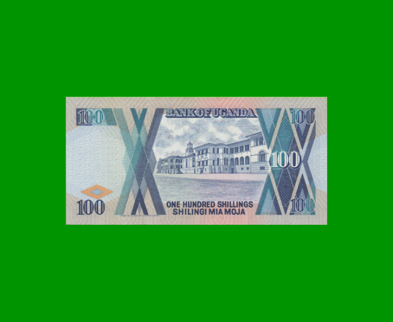 BILLETE DE UGANDA 100 SHILLINGS, PICK 31a, AÑO 1987 ESTADO SIN CIRCULAR.- - Imagen 2