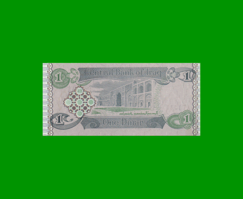 BILLETE DE IRAK 1 DINAR, PICK 79, AÑO 1992, ESTADO SIN CIRCULAR.- - Imagen 2