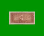 BILLETE DE URUGUAY $1,00, PICK 35a, SERIE B, ESTADO MUY BUENO- .- - Imagen 2