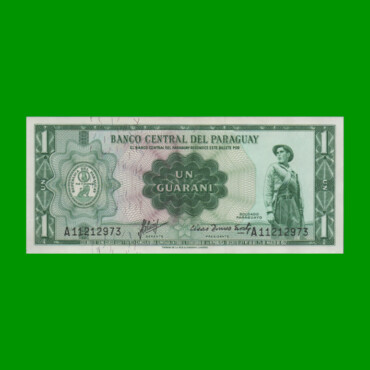 BILLETE DE PARAGUAY 1 GUARANI, PICK 193a, ESTADO EXCELENTE+.-