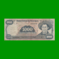 BILLETE DE NICARAGUA 1.000 CORDOBAS, PICK 139, ESTADO BUENO+.-