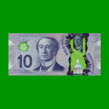 BILLETE DE CANADA 10 DOLARES POLYMERO PICK 107a, AÑO 2013, ESTADO SIN CIRCULAR.-