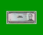 BILLETE DE EL SALVADOR 10 COLONES, PICK 129b, AÑO 1980 ESTADO EXCELENTE+.-