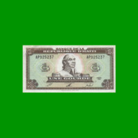 BILLETE DE HAITI 1 GOURDE, PICK 259a, AÑO 1992 ESTADO EXCELENTE- .-