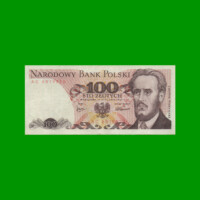BILLETE DE POLONIA 100 ZLOTYCH, PICK 143a, AÑO 1975, ESTADO MUY BUENO.-
