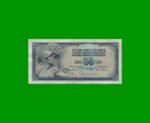BILLETE DE YUGOSLAVIA 50 DINARA, PICK 83, AÑO 1968 ESTADO MUY BUENO+.-