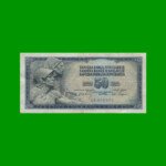 BILLETE DE YUGOSLAVIA 50 DINARA, PICK 83, AÑO 1968 ESTADO MUY BUENO+.-