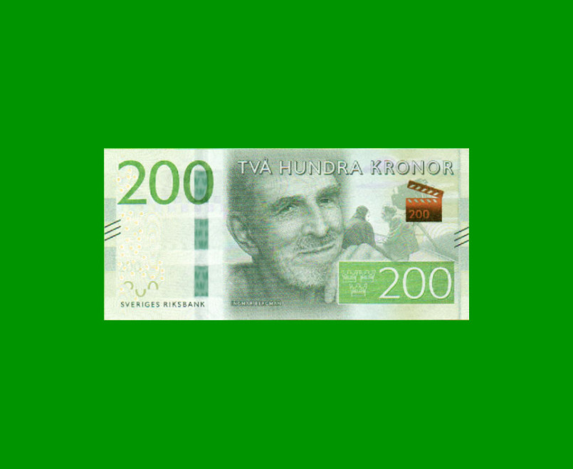 BILLETE DE SUECIA 200 KRONOR, PICK 72, AÑO 2015 ESTADO SIN CIRCULAR.-