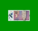 BILLETE DE MACEDONIA 10 DENARI, POLYMERO,  PICK 25, AÑO 2018 ESTADO SIN CIRCULAR.-
