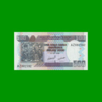 BILLETE DE BURUNDI 500 FRANCOS, PICK 45a, AÑO 2009 ESTADO SIN CIRCULAR.-