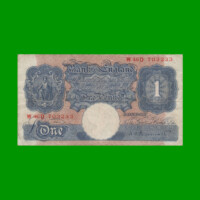 BILLETE DE INGLATERRA (GRAN BRETAÑA) 1 LIBRA, PICK 367, ESTADO BUENO+.-