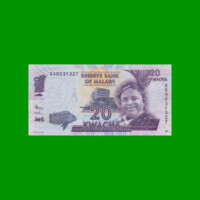 BILLETE DE MALAWI 20 KWACHA, PICK 57a, AÑO 2012 ESTADO SIN CIRCULAR.-