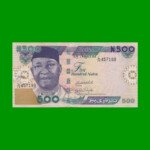 BILLETE DE NIGERIA 500 NAIRA, PICK 30e, AÑO 2005 ESTADO EXCELENTE+ .-