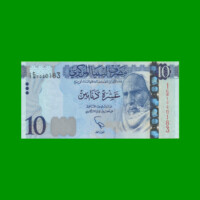 BILLETE DE LIBYA 10 DINAR, PICK 82, AÑO 2015 ESTADO SIN CIRCULAR.-