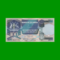 BILLETE DE UGANDA 100 SHILLINGS, PICK 31a, AÑO 1987 ESTADO SIN CIRCULAR.-
