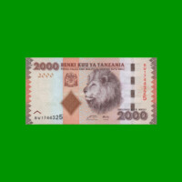 BILLETE DE TANZANIA 2.000 SHILLINGS, PICK 42, AÑO 2010 ESTADO SIN CIRCULAR.-