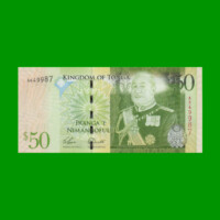 BILLETE DE TONGA 50 PA`ANGA, PICK 42, AÑO (2008) ESTADO SIN CIRCULAR.-